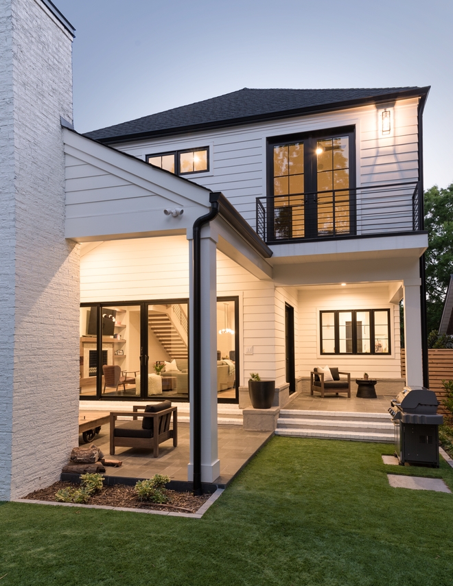 This relaxing patio with fireplace is the perfect place to sip a glass of wine and enjoy all summer nights