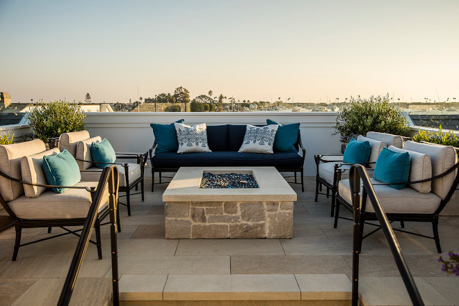 Rooftop Rooftop with firepit The third level also features a rooftop with firepit #Rooftop #Rooftopfirepit #firepit