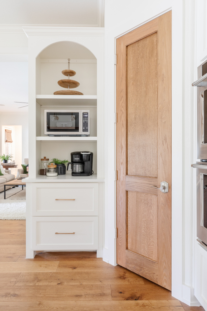 The pantry door was custom made by my carpenter They are solid white oak The pantry door was custom made by my carpenter They are solid white oak #pantrydoor #custommade #carpenter #solidwhiteoak #whiteoak #whiteoakdoor