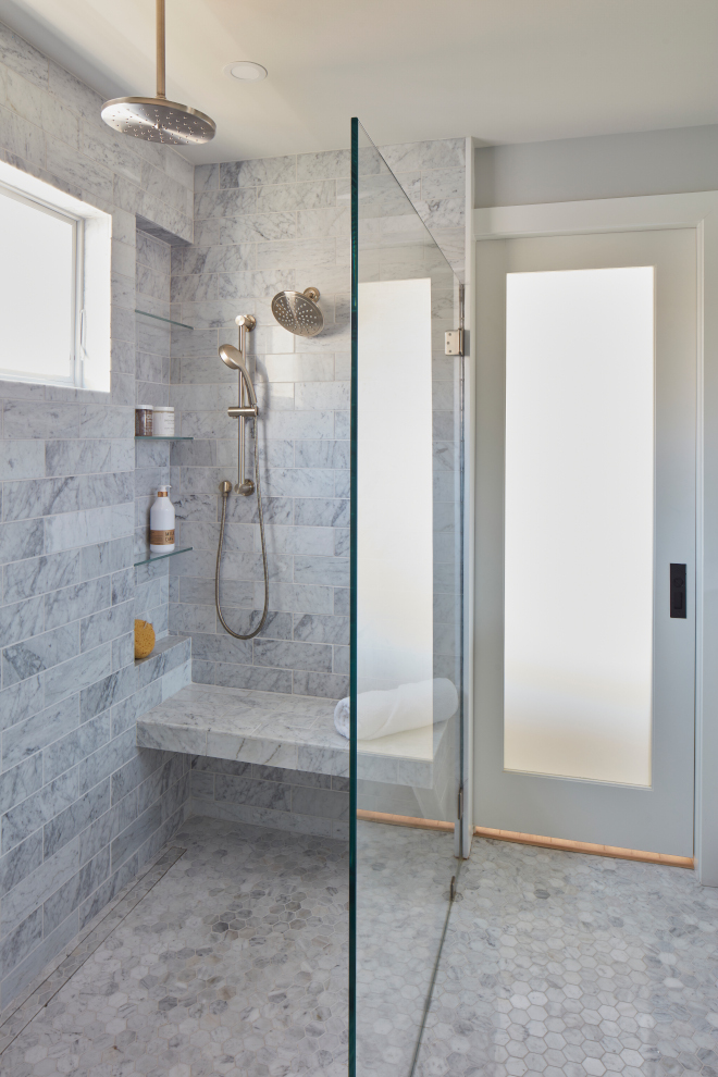 White Carrara Marble Bathroom Tile Combination White Carrara Marble Bathroom Tile Combination #WhiteCarraraMarble #Bathroom #TileCombination