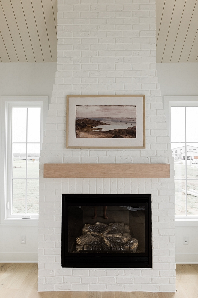 Brick Fireplace Paint Color Chantilly Lace by Benjamin Moore Brick Fireplace Paint Color Chantilly Lace by Benjamin Moore Brick Fireplace Paint Color Chantilly Lace by Benjamin Moore #BrickFireplace #PaintColor #ChantillyLacebyBenjaminMoore