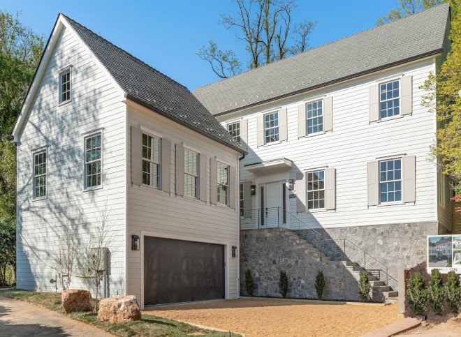 Architecture The homesstately yet unassuming curb appeal celebrates a Front Elevation that offers seclusion to its rear yard and entertaining spaces within