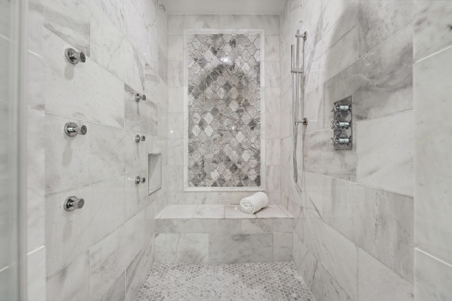 Shower Tile Classic Polished Marble Tile