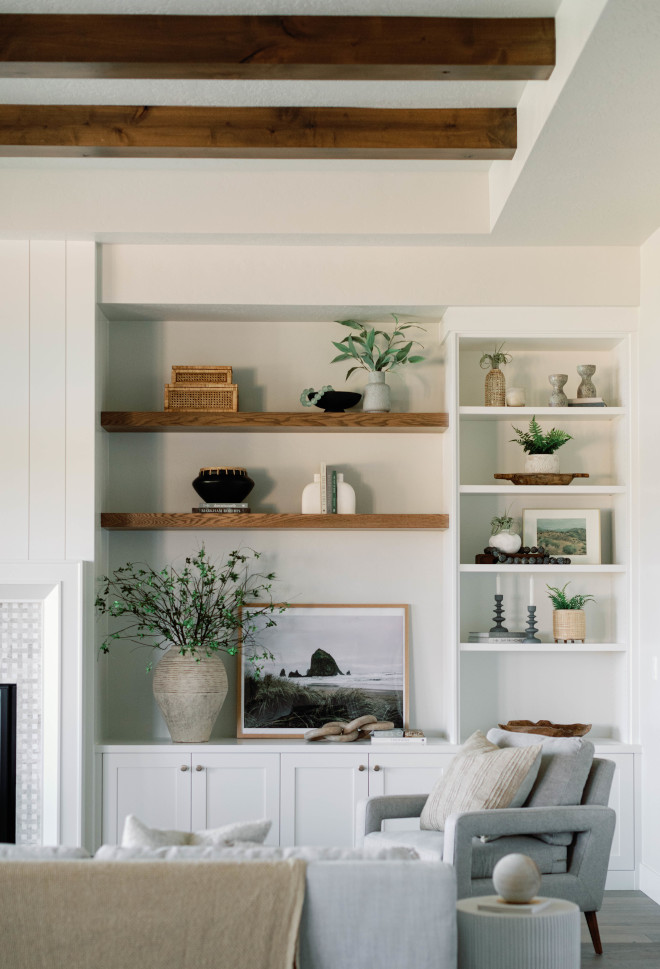  Ceiling Beams and Floating Shelves Custom stained in Sherwin Williams SW 3133 Rustic Gray Ceiling Beams and Floating Shelves Custom stained in Sherwin Williams SW 3133 Rustic Gray #CeilingBeams #FloatingShelves #stained #SherwinWilliamsSW3133RusticGray