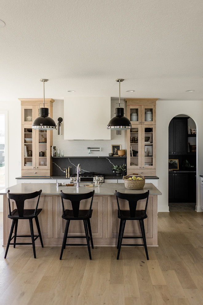 In this kitchen we created a moody modern space with a neutral color palette In this kitchen we created a moody modern space with a neutral color palette In this kitchen we created a moody modern space with a neutral color palette #kitchen #moodykitchen #modernspaces #neutral #colorpalette