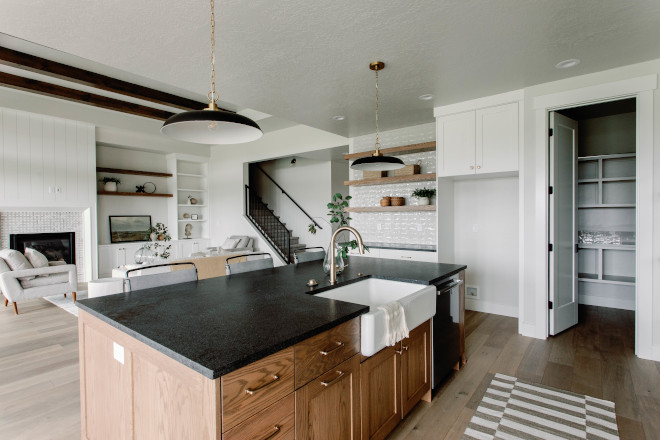 Oak Kitchen Island stained in Sherwin Williams Rustic Gray Oak Kitchen Island stained in Sherwin Williams Rustic Gray Oak Kitchen Island stained in Sherwin Williams Rustic Gray Oak Kitchen Island stained in Sherwin Williams Rustic Gray #OakKitchen #OakKitchenIsland #stainedoak #SherwinWilliamsRusticGray