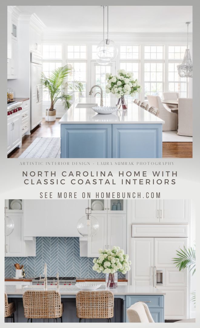 North Carolina home with classic coastal decor