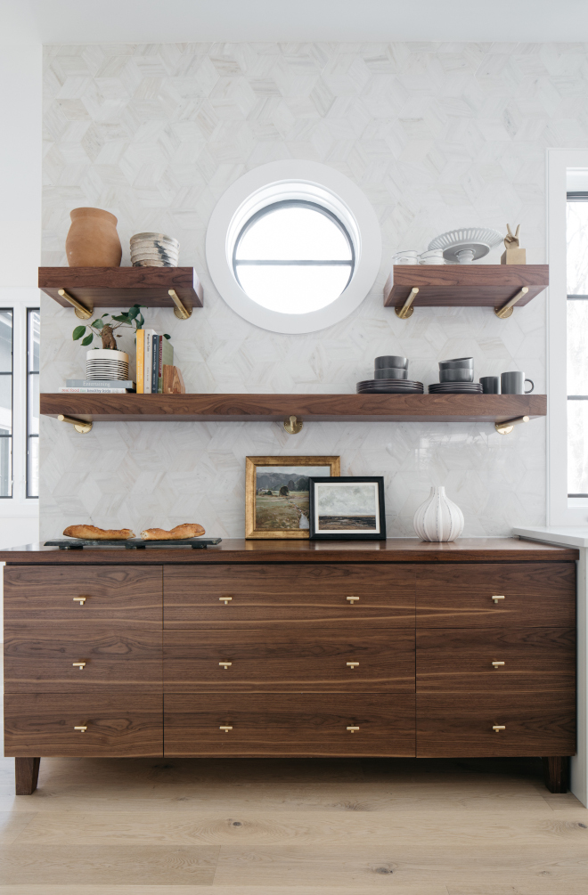 Custom Walnut Sideboard and Shelves Custom Walnut Sideboard and Shelves #Walnut #Sideboard #Shelves