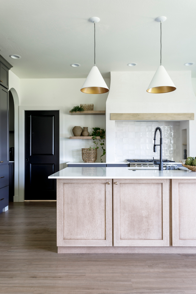 Kitchen Shelving Decor Looking to style some open shelving You can never go wrong with some greenery and natural elements like wood and wicker #Kitchen #ShelvingDecor #stylingopenshelving #greenery #naturalelements #wood #wicker