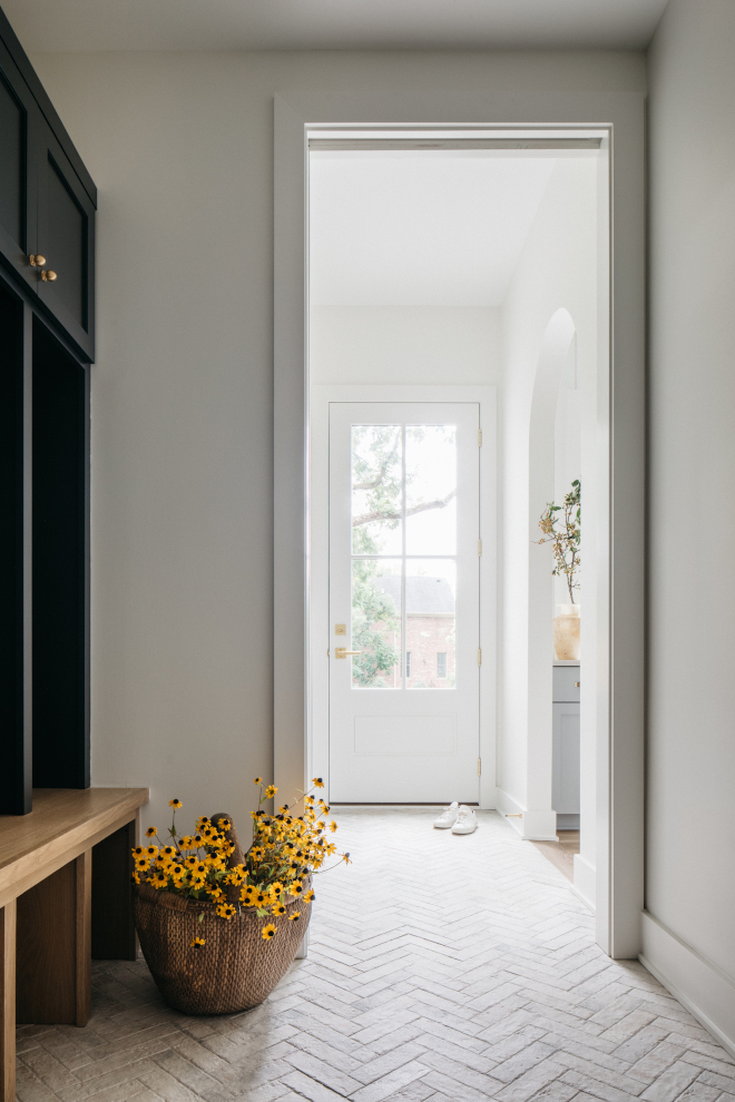 Mudroom Brick Porcelain Flooring in herringone pattern Mudroom Brick Porcelain Flooring in herringone pattern #Mudroom #BrickPorcelain #Flooring #herringonepattern