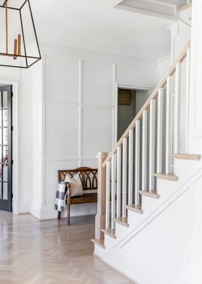 Staircase White Oak custom stained to match floors Staircase White Oak custom stained to match floors Staircase White Oak custom stained to match floors #Staircase #WhiteOak #hardwoodfloor #stainedtomatchfloors