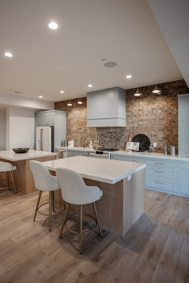 Basement kitchen with brick backsplash Basement kitchen with brick backsplash Basement kitchen with brick backsplash Basement kitchen with brick backsplash #Basementkitchen #brickbacksplash