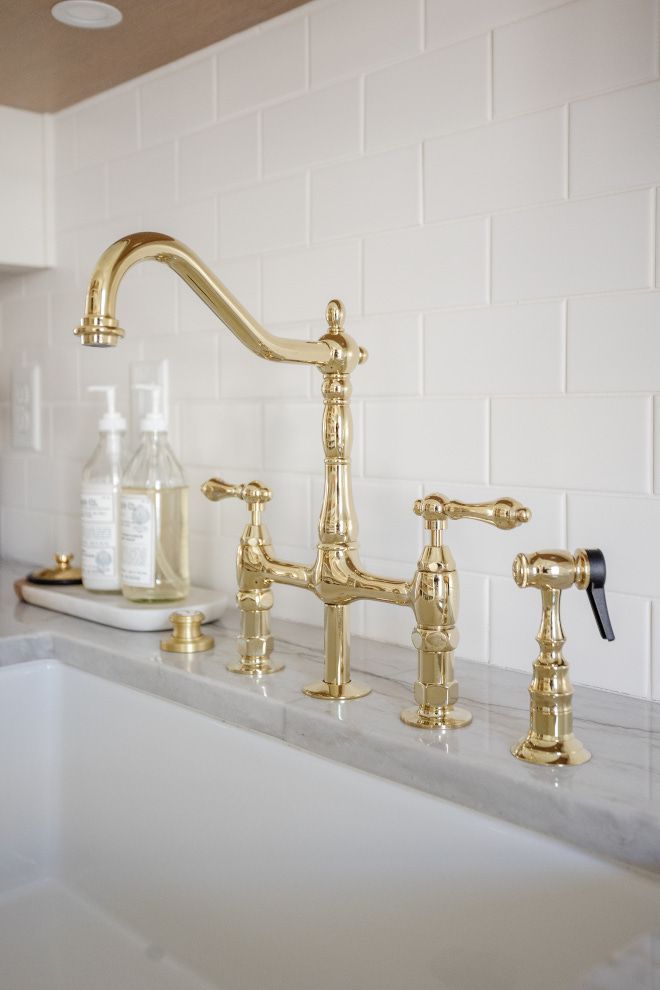 Bridge Kitchen Faucet with Side Spray Brass Bridge Kitchen Faucet with Side Spray #BrassBridgeKitchenFaucet #SideSpray