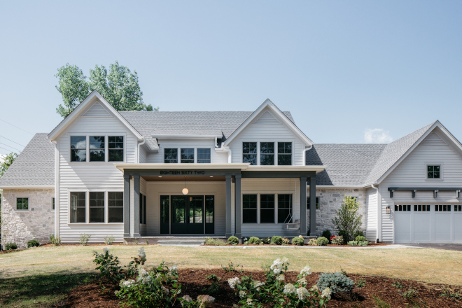 New Build home ideas single family home with a front porch and attached garage New Build home ideas single family home with a front porch and attached garage #NewBuildhome #NewBuildhomeideas #singlefamilyhome #frontporch #attachedgarage