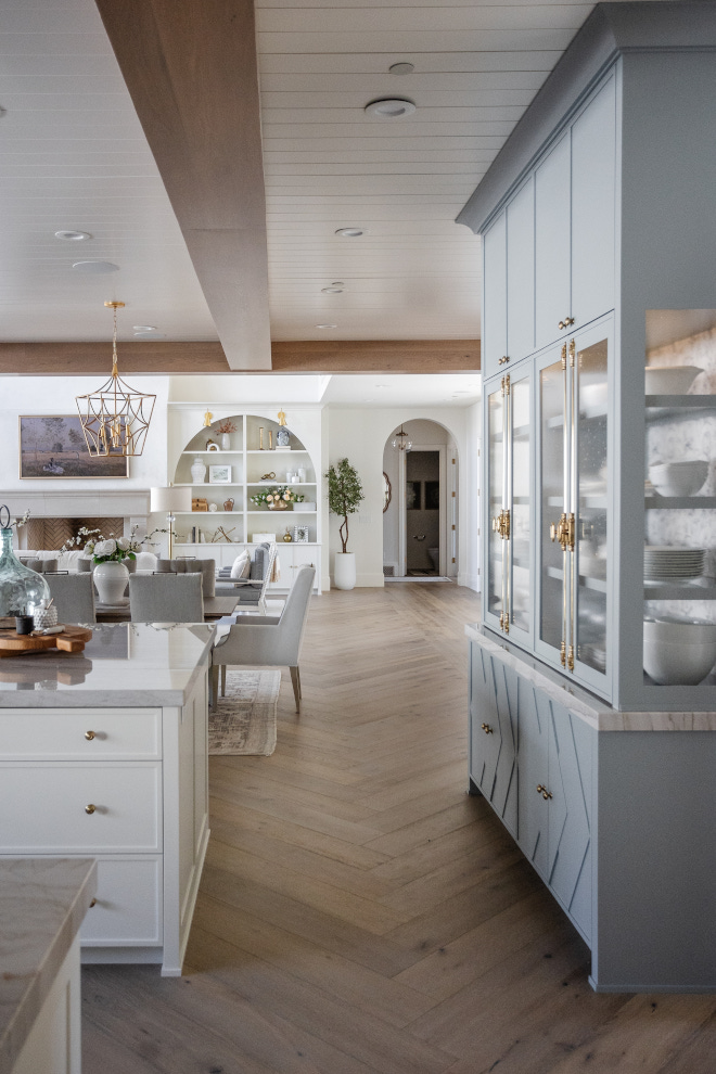 Open Kitchen and Dining Room with Custom Hutch Cabinet Open Kitchen and Dining Room with Custom Hutch Cabinet Open Kitchen and Dining Room with Custom Hutch Cabinet #OpenKitchen #DiningRoom #CustomHutchCabinet