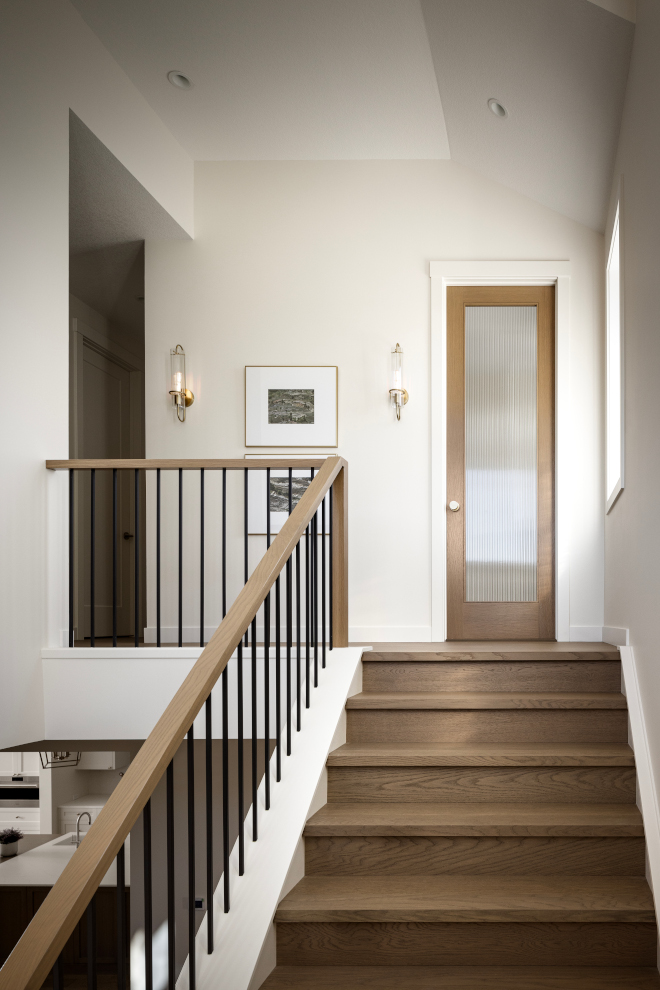 White Oak Staircase Simple lines create a timeless staircase Treads risers railing White Oak White Oak Staircase Simple lines create a timeless staircase Treads risers railing White Oak #WhiteOakStaircase #staircase #Treads #risers #railing #WhiteOak