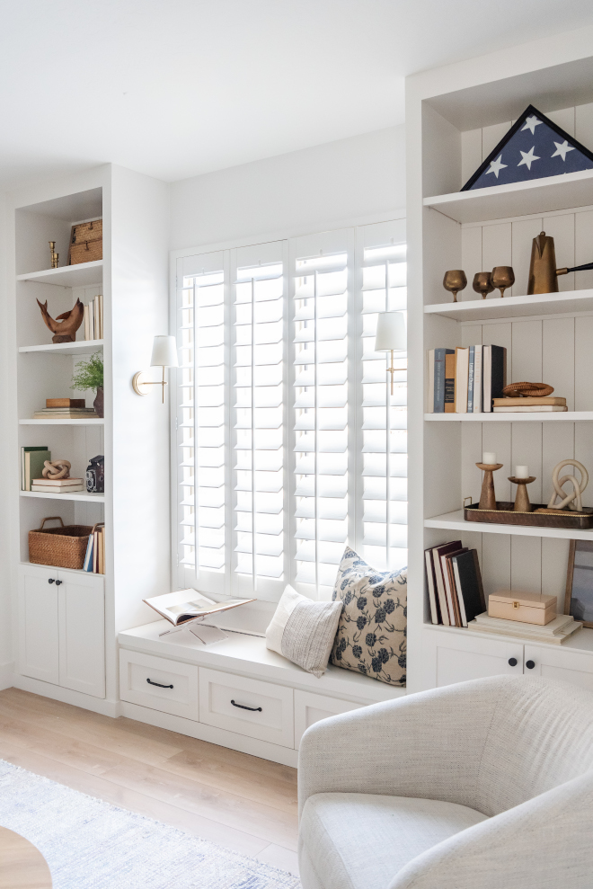Window seat flanked by bookcase built ins design ideas Window seat flanked by bookcase built ins design ideas Window seat flanked by bookcase built ins design ideas #Windowseat #bookcase #builtinsdesignideas