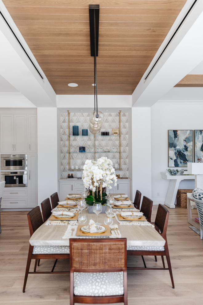 Dining room with shiplap ceiling Dining room with shiplap ceiling Dining room with shiplap ceiling #Diningroom #shiplapceiling