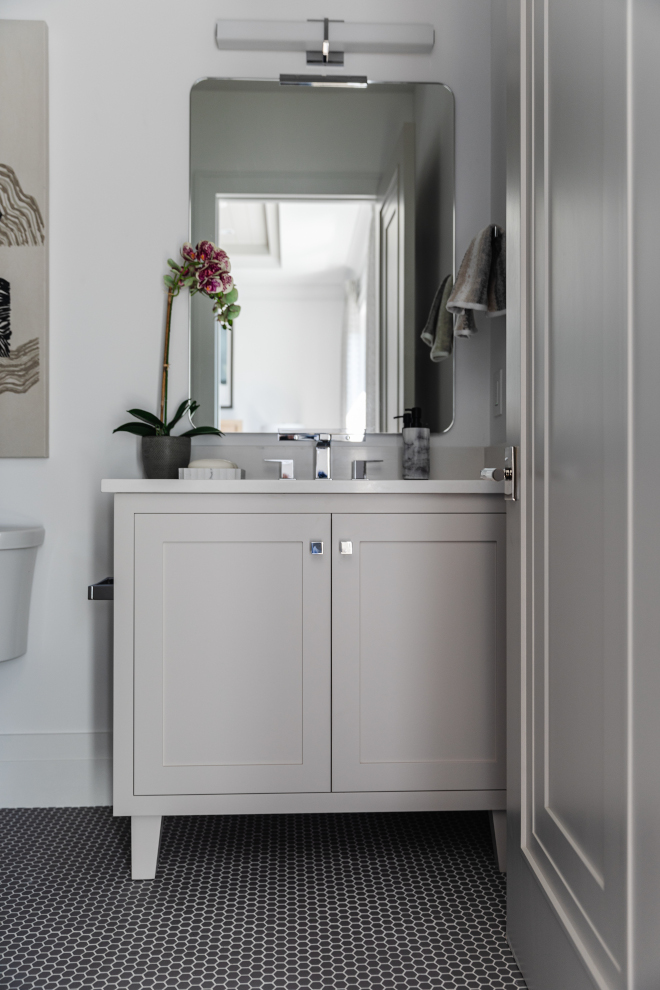 Grey Bathroom Cabinet Paint Color Sherwin Williams Gossamer Veil Grey Bathroom Cabinet Paint Color Sherwin Williams Gossamer Veil #GreyBathroom #GreyCabinet #PaintColor #SherwinWilliamsGossamerVeil #SherwinWilliams