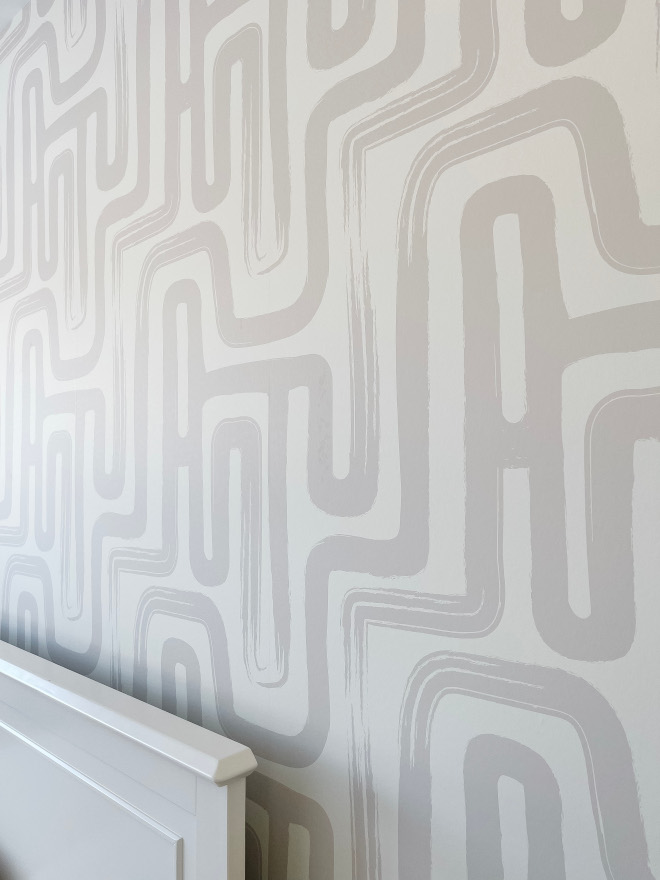 Brush Stroke Labyrinth Pattern Wallpaper