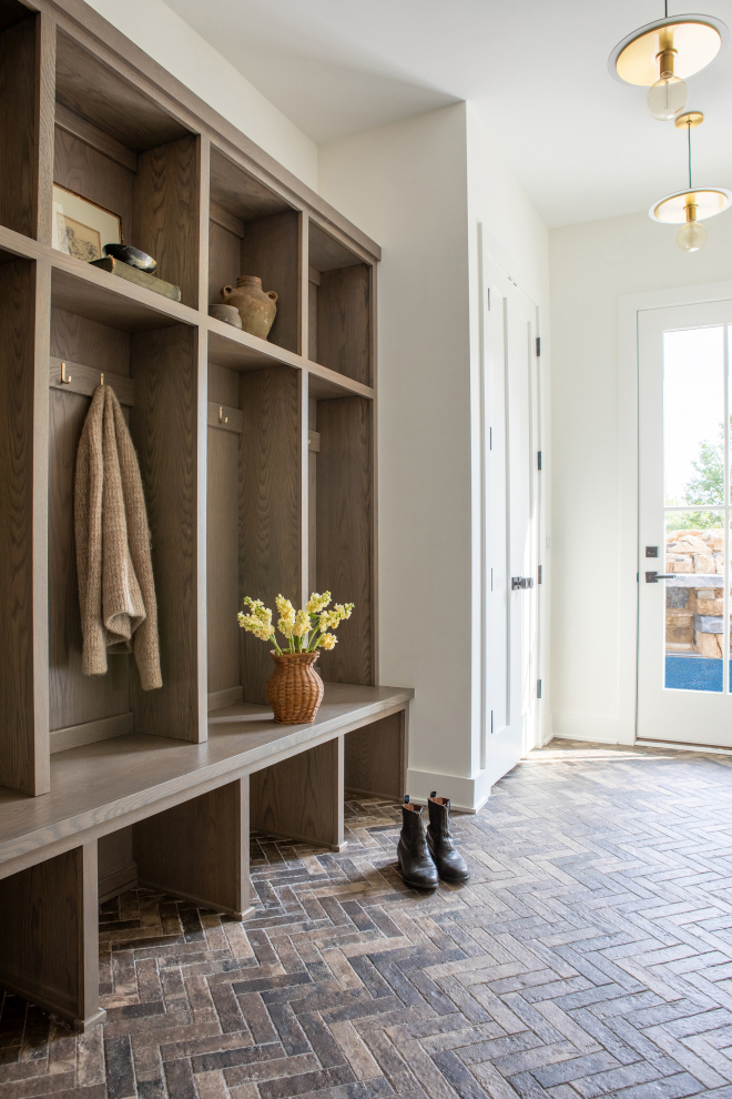 Mudroom Brick Floor Tile Brick tiles not only add a touch of rustic charm to a mudroom but also provide durability and easy maintenance Mudroom Brick Floor Tile Brick tile #Mudroom #Brick #FloorTile #Bricktile