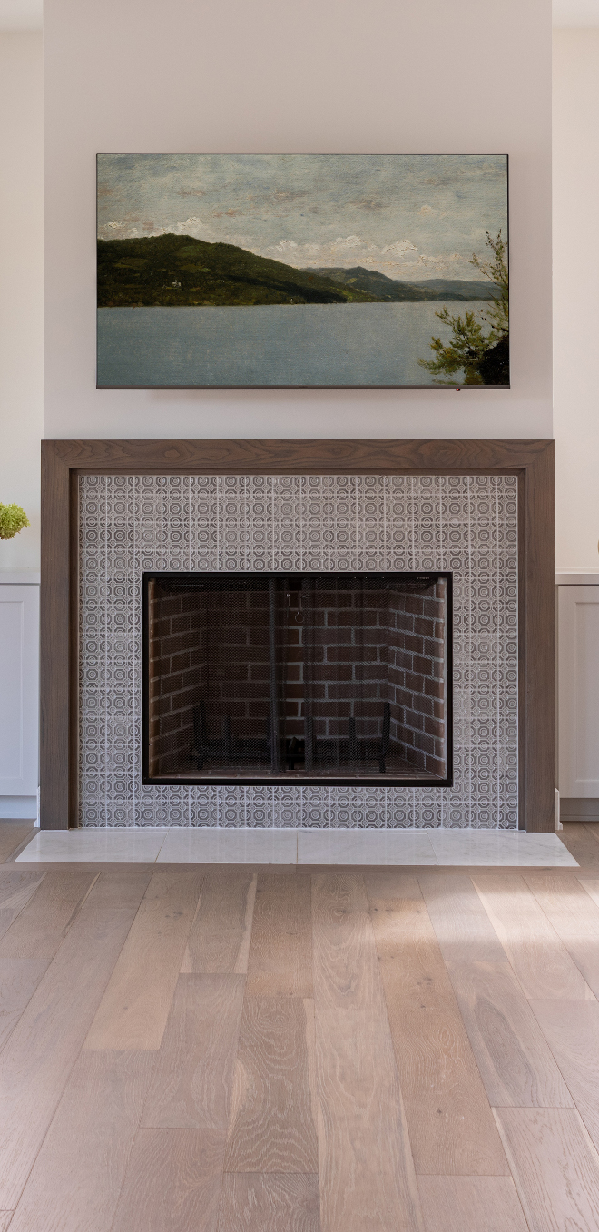 White Oak Fireplace Surround Mantel White Oak Fireplace Surround Mantel #WhiteOak #Fireplace #FireplaceSurround #Mantel