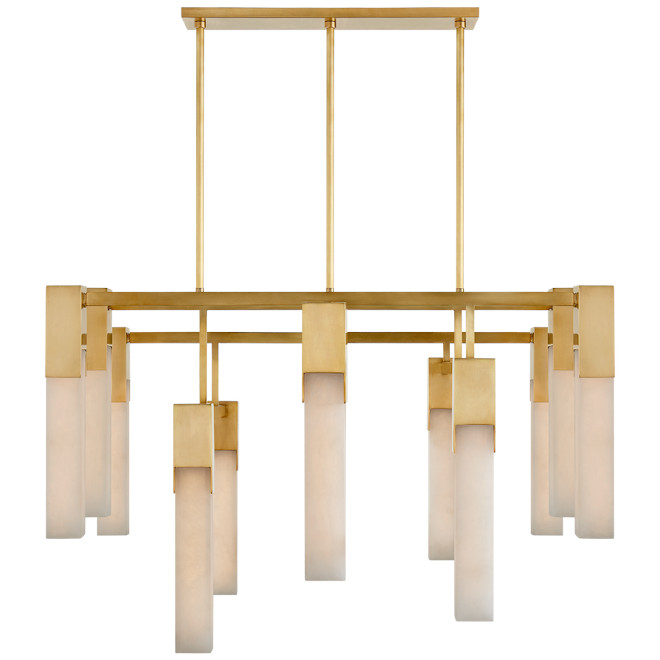Chic timeless linear chandelier