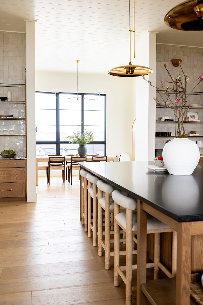 White oak Kitchen Island Countertop Absolute Black Granite in a honed finish White oak Kitchen Island Countertop Absolute Black Granite in a honed finish #WhiteoakKitchenIsland #Whiteoak #KitchenIsland #Countertop #AbsoluteBlackGranite