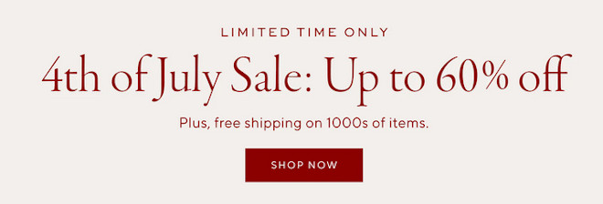 4th of july sale