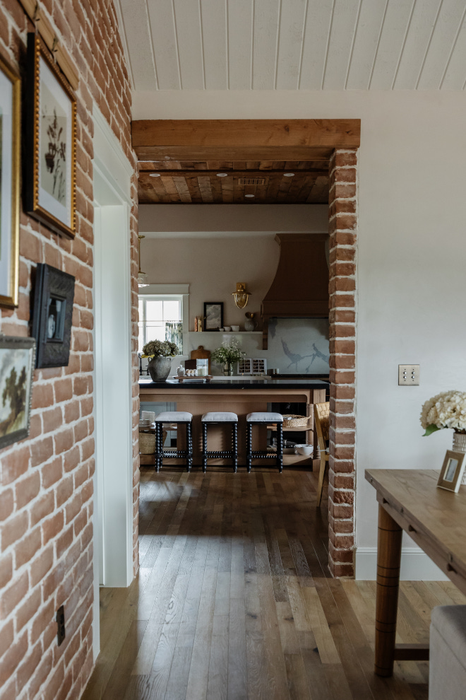 Beam and Brick are original to the house