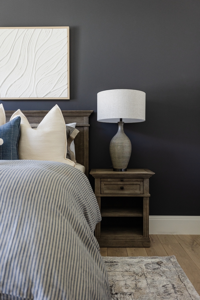 Sherwin Williams Peppercorn with Benjamin Moore Swiss Coffee Trim