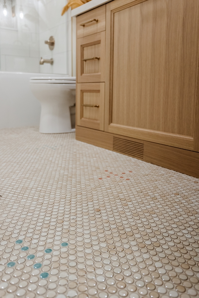 Easy Penny Round tile design ideas