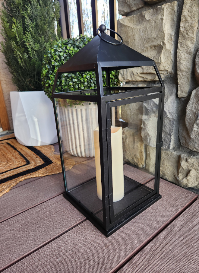 Black Tapered Metal Lantern with Battery Operated Candle Black Tapered Metal Lantern with Battery Operated Candle Black Tapered Metal Lantern with Battery Operated Candle #Blackmetallantern #Taperedlantern #MetalLantern #BatteryOperatedCandle