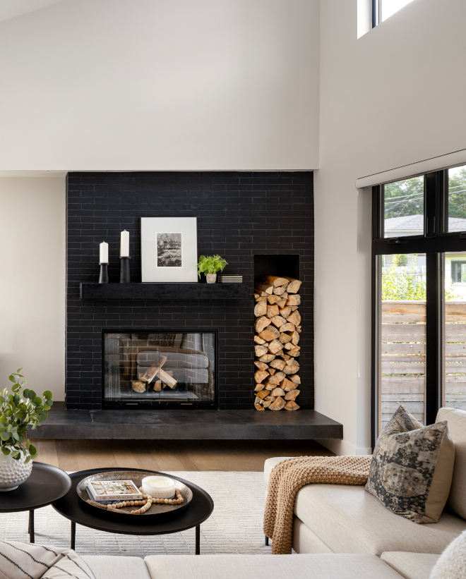 Mid-Century Fireplace Design with Firewood Storage Mid-Century Fireplace Design with Firewood Storage on side Mid-Century Fireplace Design with Firewood Storage Mid-Century Fireplace Design with Firewood Storage on side #MidCentury #Fireplace #MidCenturyFireplace #FireplaceDesign #FirewoodStorage