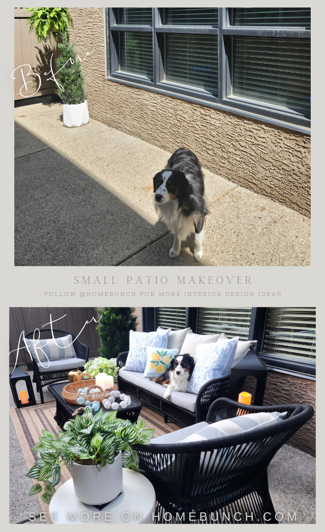 Before and After Small Patio Makeover