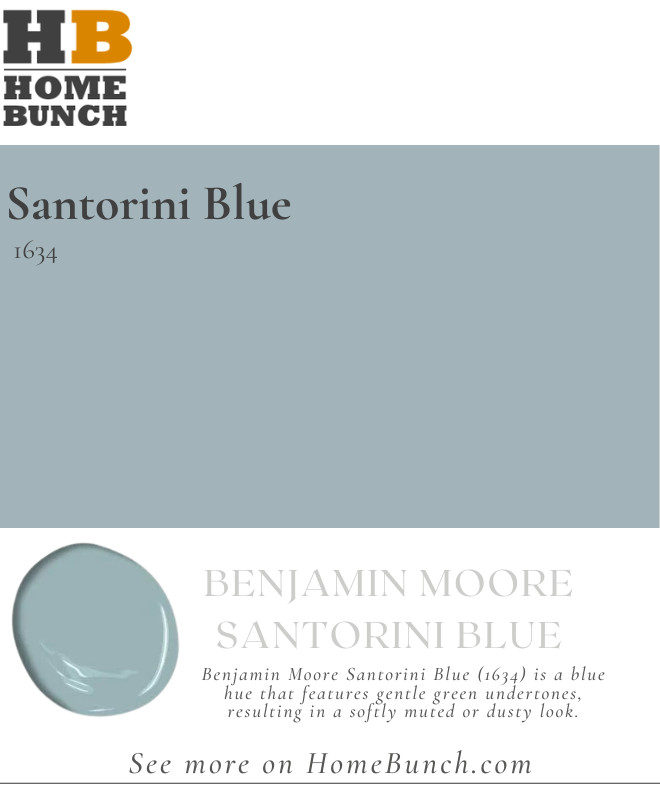 Benjamin Moore Santorini Blue Undertones