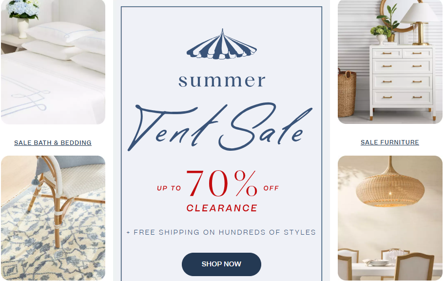 Tent sale
