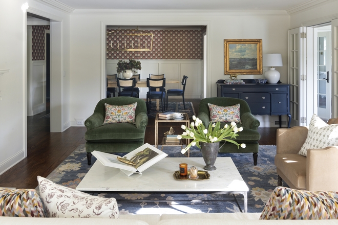 Benjamin Moore White Dove Living Room