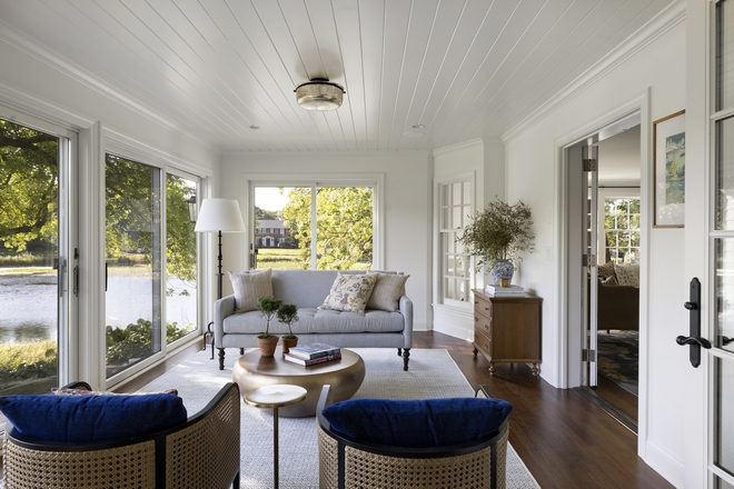 Sunroom Renovation We transformed an original 3 season porch to a fully insulated sunporch that can be used year-round Sunroom Renovation Sunroom Renovation #Sunroom #SunroomRenovation