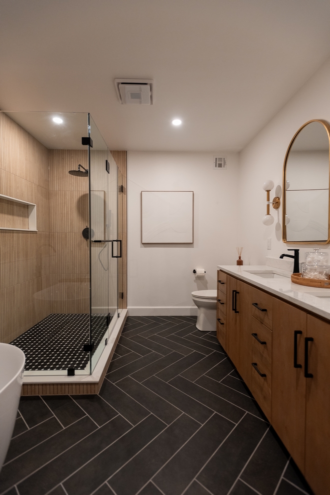 Bathroom Herringbone Charcoal porcelain tile Bathroom Herringbone Charcoal porcelain tile Bathroom Herringbone Charcoal porcelain tile #Bathroom #Herringbonetile #Charcoalporcelaintile