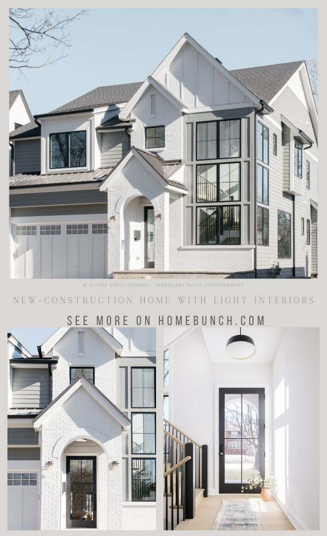 New construction home with Light Interiors