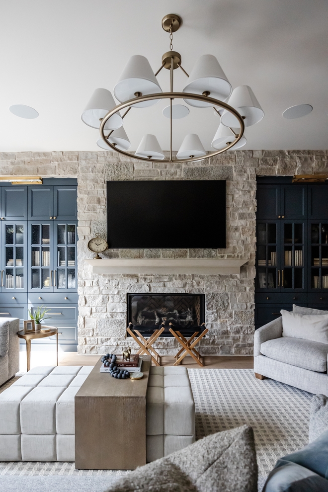 Stone Fireplace Stone Fireplace using the same exterior stone on living room fireplace Stone Fireplace Stone Fireplace #StoneFireplace