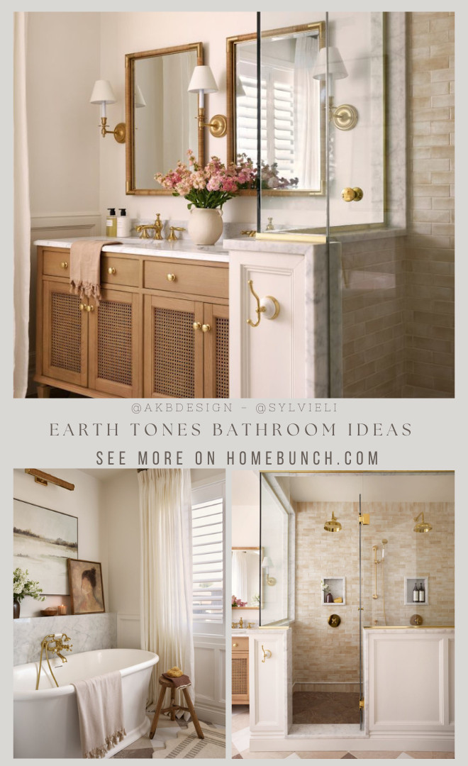 Earth Tones Bathroom Ideas
