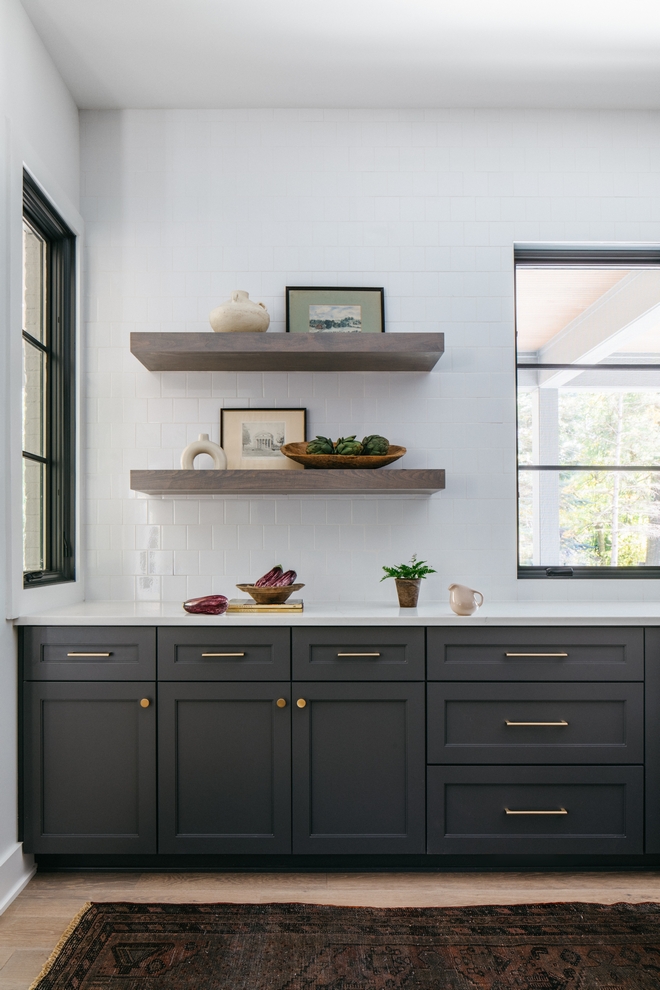 Moody kitchen goals Sherwin Williams Peppercorn cabinets with white oak accents SW Peppercorn is the perfect deep charcoal for kitchen cabinets #moody #moodykitchen #SherwinWilliams #SherwinWilliamsPeppercorn #cabinet #paintcolor Moody kitchen goals Sherwin Williams Peppercorn cabinets with white oak accents SW Peppercorn is the perfect deep charcoal for kitchen cabinets #moody #moodykitchen #SherwinWilliams #SherwinWilliamsPeppercorn #cabinet #paintcolor