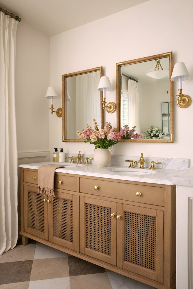 Warm Earthy Vanity Inspiration – Natural Wood, Soft Stone & Organic Bathroom Design Warm earthy vanity inspo with natural wood tones, soft stone counters, and organic textures creating a calm, timeless 2026 bathroom look. Modern neutral materials and serene design details for a peaceful, organic bathroom style.