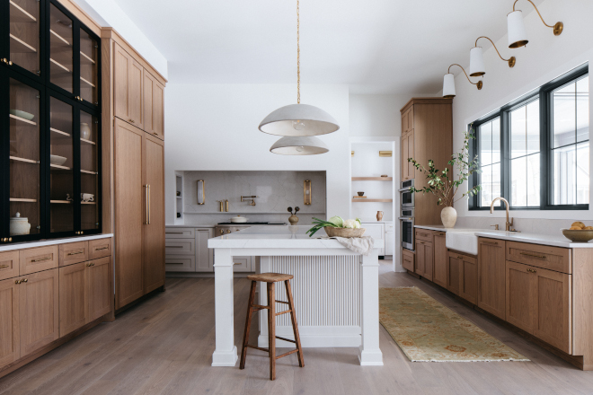 New-Home-Paint-Color-Inspiration-2026 Inspiring paint color palette for a 2026 new construction home featuring crisp white walls, soft greige cabinets, and harmonious neutral finishes throughout the house