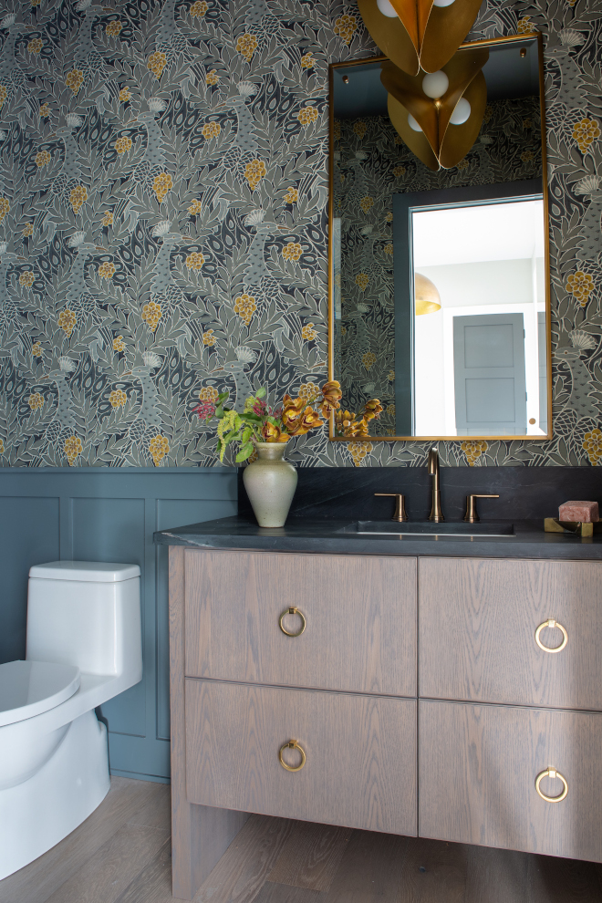 Powder-Room-wainscoting-and-Peacock-wallpaper-Powder-Room-wainscoting-and-Peacock-wallpaper Powder-Room-wainscoting-and-Peacock-wallpaper-Powder-Room-wainscoting-and-Peacock-wallpaper