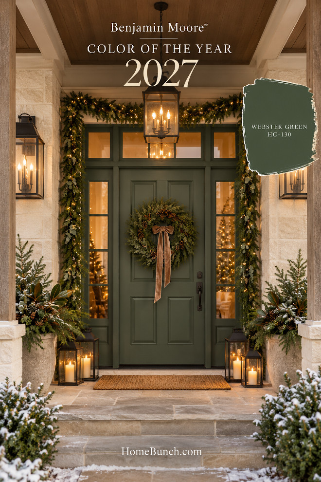 Benjamin-Moore-Color-of-the-Year-2027-Webster-Green-HC-130-Color-Front-Door-Paint-Color