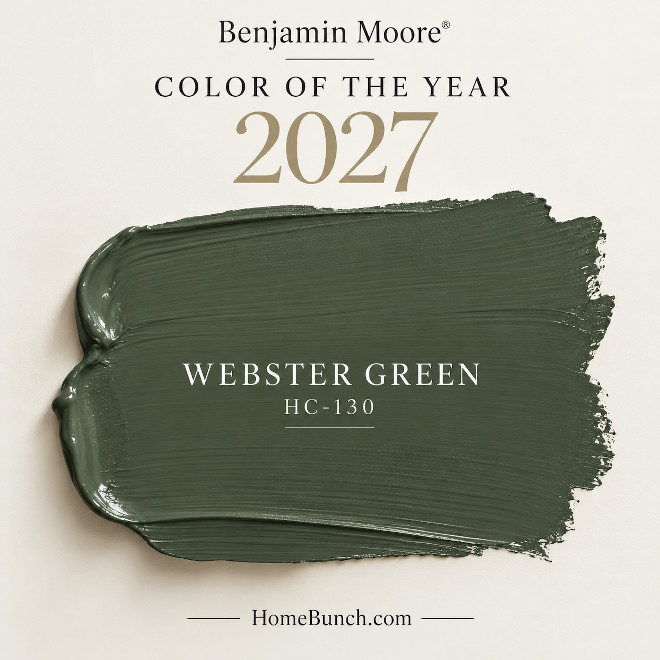 Benjamin-Moore-Color-of-the-Year-2027-Webster-Green-HC-130-Color-Swatch