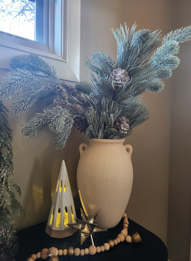 Cypress Pine Needles Christmas Branch Cypress Pine Needles Christmas Branches in a Vase